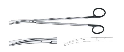 МЕТЦЕНБАУМ СУПЕРГОСТРІ НОЖИЦІ ВИГНУТІ 285MM